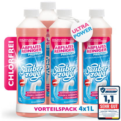 Abflussreiniger 4er Pack